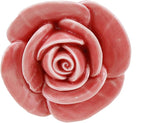 4pcs Peach Rose Flower Ceramic Knobs Cabinet Drawer Knobs Rose Door Pull Handles Dresser Knobs