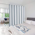 NICETOWN Room Divider Curtain Screen Partition, Vertical Blind for Sling Door, Blackout Window Curtain, Privacy Blind for Patio, Extra Wide Drape (Cloud Grey, Single Panel, 12.5ft Wide x 7ft Long)