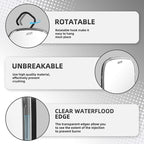 TAILI Fogless Mirror for Shower, Wall Hanging Mirror for Travel Camping, Removable Antifog Shaving for Shower Accessories, Bathroom, Portable, Shatterproof for Men, Women-Black