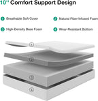 Novilla Twin Mattress, 10 Inch Memory Foam Mattress Twin Size with Comfort Foam for Pressure Relief & Fresh Cool Sleep,Removable Washable Cover,Twin Memory Foam Mattresses, Medium Firm