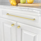Amerdeco 10 Pack Brushed Gold Cabinet Pulls 11.3 Inch(288MM) Hole Centers Kitchen Cabinet Handles Hardware for Cabinets Cupboard Handles Drawer Pulls ZH0041