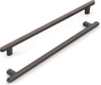 10 Pack 10 Inch(254mm) Kitchen Cabinet Handles Oil Rubbed Bronze Cabinet Pulls Kitchen Cabinet Hardware Drawer Pulls for Cupboard Wardrobe