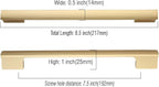 Asidrama 10 Pack 7.5 Inch(192mm) Brushed Gold Cabinet pulls Kitchen Cabinet Handles, Cabinet Pulls Gold Kitchen Cabinet Hardware for Cupboard Drawer Pulls