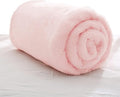 Exclusivo Mezcla Plush Fuzzy Fleece Throw Blanket, Super Soft, Fluffy and Warm Blankets for Couch, Bed, All Season Use (40x50 Inches, Light Pink)