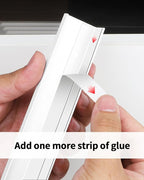 5 Pack 6 inch self Adhesive Cabinet pulls Adhesive Cabinet Handles Finger pulls for cabinets Drawer pulls Warm White Stick on Handles Concealed Finger pulls for Cabinet Edge Seam Flat Handles