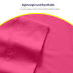 Sweet Home Collection 6 Piece Bed Sheet Set, Twin, Fuschia