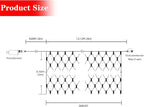 AWQ 360 LED 13.1ft x 6.6ft String Lights Net Mesh Lights Christmas Net Lights 8 Modes for Christmas Wedding Party Home Garden Lawn Bushes Bedroom Indoor Outdoor Decor (White)