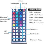 DAYBETTER Waterproof Led Lights for Bedroom, 16.4ft Led Strip Lights, 150 LEDs Color Changing RGB 44 Keys Remote Controller, 12v for Outdoor Room Home Party Christmas Decoration