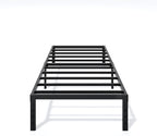 Metal Bed Frame Twin Size - 14 Inch Heavy-Duty Twin Platform Bed Frame No Box Spring Needed, Easy Assembly, Noise-Free, Sturdy Mattress Foundation, Underbed Storage Space