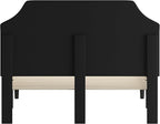 Flash Furniture Brighton Queen Size Tufted Upholstered Platform Bed in Black Fabric
