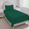 Mejoroom Twin Sheet Set - Hotel Collection Twin Sheets - Bedding Sheets & Pillowcases with Deep Pocket Fitted Sheet, Breathable, Wrinkle & Fade Resistant - 3 Piece(Emerald Green)