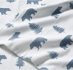 Eddie Bauer - Full Sheets, Cotton Flannel Bedding Set, Brushed For Extra Softness, Cozy Home Decor (Bears & Trees, Full)