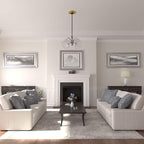 12 1/2"OD x 3 7/8"ID x 3/4"P Bradford Ceiling Medallion (Fits Canopies up to 6 5/8"), Hand-Painted Rich Gold