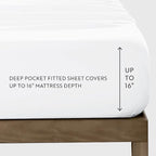 Linen Market Brushed Microfiber Twin XL Sheet Set 3 Piece – Oeko-TEX Certified Ultra Soft & Wrinkle-Free - 16" Deep Pocket Sheets - Easy Care Twin XL Size - Black