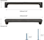 Black Round 5 in 10 pcs Wooden Drawer Pulls Handle pulls for cabinets Kitchen Cabinet Drawer pulls Cabinet Door Pull