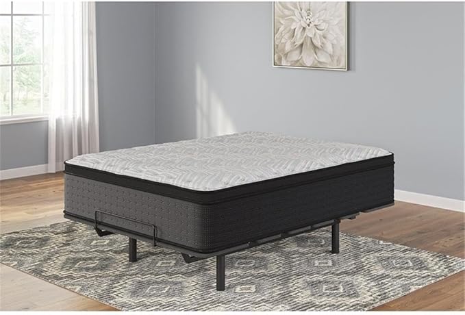 Signature Design by Ashley Palisades ET 14.75" Extra Plush Antimicrobial Copper Response Memory Foam Hybrid Mattress with Edge Support for Cool Sleep and Pressure Relief, King, Fiberglass Free