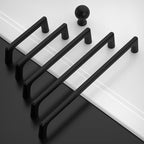 Amerdeco 10 Pack Matte Black Cabinet Pulls 3 Inch(76MM) Hole Centers Kitchen Cabinet Handles Hardware Kitchen Handles for Cabinets Cupboard Handles Drawer Pulls ZH0041