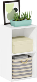 Furinno PASIR Book Shelf, 2-Tier Modern Bookshelf, Open Shelves Bookcase 9" x 12" x 21", for Living Room, Bedroom, Home Office, White
