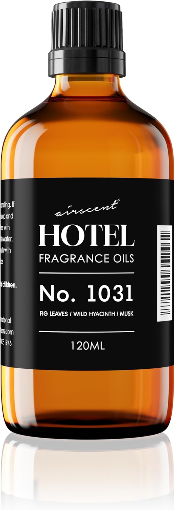 AirScent Hotel Diffuser Oil No. 1031 - Rose Petals Spiced Vanilla Amber - Hotel Scent Dupe -Premium Fragrance Oil for Ultrasonic and Waterless Diffusers and Crafting - 120 mL, 4 fl oz Glass Bottle