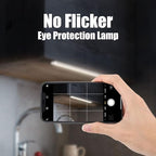 USB Powered Under Cabinet Lighting, 12" Tool-Free Mount Dimmable LED Strip for Pantry & Workspace