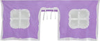 Max & Lily Underbed Curtain for Low Bunk Bed/Low Loft Bed, Play Curtain for Kids, Cotton Privacy Curtain for Bottom Bunk, 2 Panel Curtain Set Purple/White