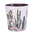 10L/2.64 Gallon PU Leather Trash Can Decorative Waterproof Wastebasket Paper Basket Garbage Bin for Home Office Bathroom