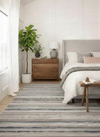 RUG BRANCH Havana 8' x 11' (7'9" X 10'8") Scandinavian Indoor Area Rug, Contemporary, Blue Brown - Living Room, Bedroom, Dining Room, and Kitchen