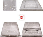 MAXYOYO Grey Constellation Japanese Futon Mattress, Tatami Mat Portable Camping Mat Kids Sleeping Pad Foldable Roll Up Floor Lounger Couch Bed with Mattress Protector Full Size