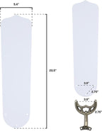 Westinghouse 20.63-Inch Replacement Fan Blades for 52-Inch Ceiling Fans