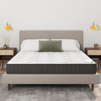 Ottomanson Queen 9" Hybrid Mattress - Medium-Firm Support - Made in USA - Individually Pocketed Coils & CertiPUR-US Foam - Fiberglass-Free - Bed in a Box
