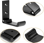 Folding Coat Hooks, Matte Black Wall Hooks for Hanging Coats Bathroom Towel Hooks Hardware Heavy Duty Aluminum Alloy Robe Hooks Wall Mounted DIY Coat Rack Hooks No Rust Indoor, Outdoor (6pcs-Black)