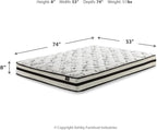 Signature Design by Ashley Full Size Chime 8 Inch Medium Firm Innerspring Mattress with Pressure Relief Quilt Foam, Fiberglass Free, Mattress In A Box