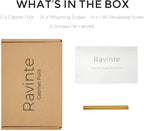 Ravinte 12 Pack 5 Inch Cabinet Pulls Brushed Brass Stainless Steel Kitchen Drawer Pulls Cabinet Handles 5”Length, 3” Hole Center