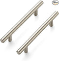 Ravinte 18 Pack 6-3/8 inch Cabinet Pulls Brushed Nickel Stainless Steel Kitchen Cupboard Handles Cabinet Handles, 4 inch Hole Center