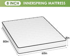PayLessHere | 8 Inch Queen Mattress | Medium Firm Hybrid Mattress | White | with High-Density Foam and Breathable Cover | Pocket Spring Design, Pressure Relief | Bed in a Box, CertiPUR-US Certified