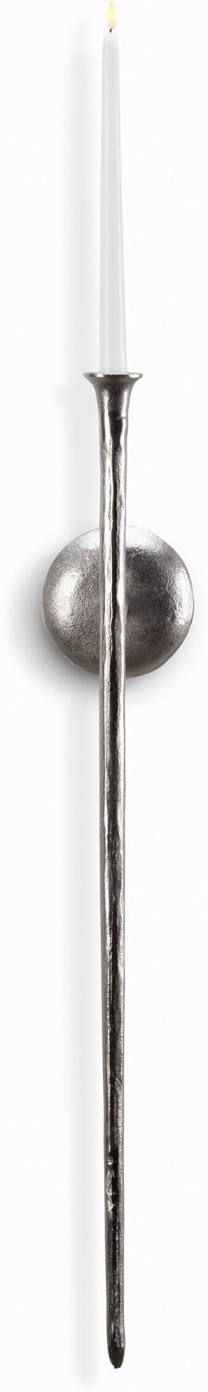 Z Gallerie Aspar Wall Sconce Long Candle Holders in Silver Finish, Retro Chic Wall Decor for Living Room, Dining Room & Bathroom, Vintage Candle Wall Sconce with Timeless Appeal(Candles not Included)
