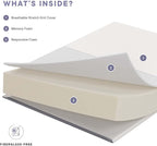Modway Mila Firm 10" Fiberglass Free Memory Foam King Mattress