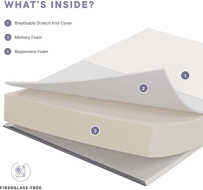 Modway Mila Firm 10" Fiberglass Free Memory Foam Full Mattress