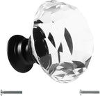Dynasty 30mm Glass Crystal Dresser Drawer Kitchen Cabinet Door Hardware Knobs Handles - Color | Quantity Choice