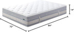 ZINUS 14 Inch Cooling Comfort Support Hybrid Mattress [New Version], California King, Fiberglass Free, Medium Plush, Cooling Motion Isolation, Certified Safe Foams & Fabric, Mattress in A Box