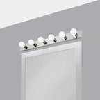Design House Vanity Lights, 6 Linear Lights, Dimmable, Horizontal or Vertical Use, Uses (6) 60W Bulbs, For Bathroom/Makeup Vanity, Polished Chrome, 36.0 in. L x 4.33 in. H x 2.0 in. D, 500942