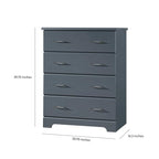 Storkcraft Brookside 4 Drawer Dresser (Gray) – GREENGUARD Gold Certified, Dresser For Nursery