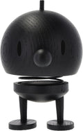 Hoptimist - Scandinavian Design - Wooden Bumble (Black Stained Oak, H: 13.5 cm x D: 10 cm)