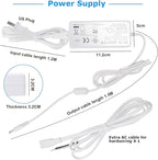 Litever Under Cabinet LED Lighting Kit, Super Bright, 6 PCS 12” Slim Light Bars, 31W 2000 Lumen, Dimmable, Plug or Wired Power Adapter, for Kitchen Cabinets Counter Shelf Workbench (Warm White 3000K)
