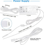 Litever Kitchen Under Cabinet LED Lighting Kit, Super Bright, 6 PCS 12 Inches Light Bars, Plug-in or Hardwire Power Adapter, 31W 2000 Lumen, for Cabinet Counter Shelf Workbench (Daylight White 5000K)