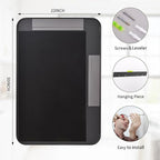 Suidia Bathroom Mirror, 30" x 22" Wall Mirror Metal Framed, Bathroom Vanity Mirror for Living Room Bedroom Bathroom Entryway, Black, Rounded Corner Style