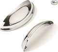 khtumeware 10 Pack 4" Drawer Pulls Polished Nickel Cabinet Cup Pulls Kitchen Hardware Cabinet Handles Drawer Handles Knobs 4 inch Hole Center