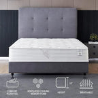 Oliver & Smith California King Mattress - 10 Inch Hybrid Cal King Mattress - Independent Coil System & High Density Premium Cold Foam with Breathable Polyester Cover - Comfort Tight Top- Medium Firm