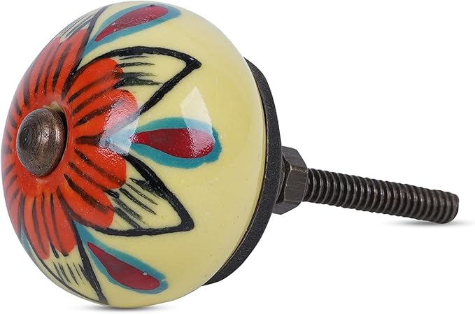 Knobs for Cabinets and Drawers Assorted Ceramci Cupboard Wardrobe Furniture Knob Door Pull Handles for Dresser Kitchen Wardrobes Boho Home Interior Decor -Pack of 20