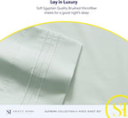 Full Size Sheet Sets - Breathable Luxury Sheets with Full Elastic & Secure Corner Straps Built In - 1800 Supreme Collection Extra Soft Deep Pocket Bedding Set, Sheet Set, Full, Mint